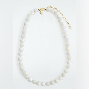 New COS Elegant White Beaded Pearl Necklace